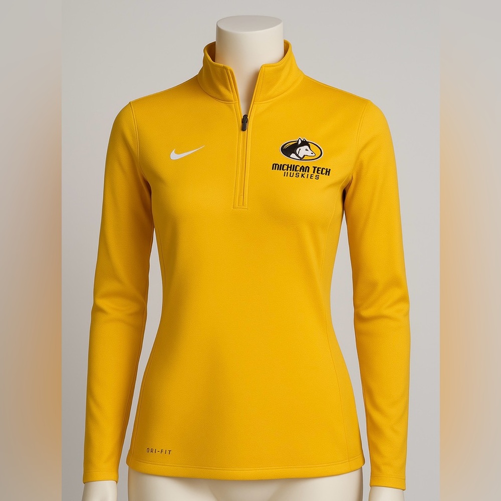 Nike Golden Yellow Michigan Tech Pullover